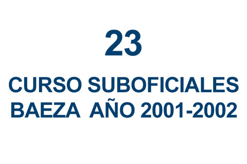 23 CURSO DE SUBOFICIALES
