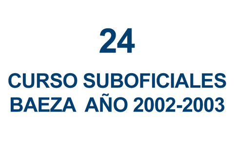 24 CURSO DE SUBOFICIALES