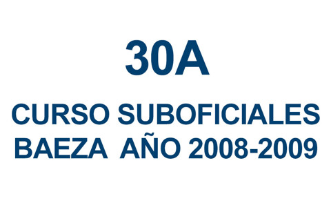 30A CURSO DE SUBOFICIALES
