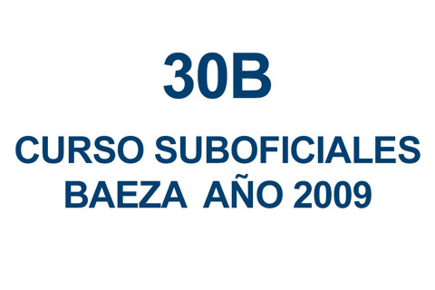 30B CURSO DE SUBOFICIALES